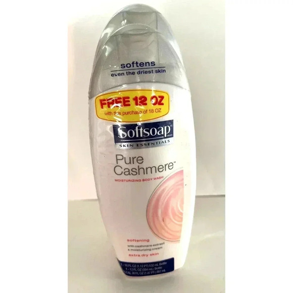 Two(2) SoftSoap Pure Cashmere Moisturizing Body Wash,18oz AND 12oz